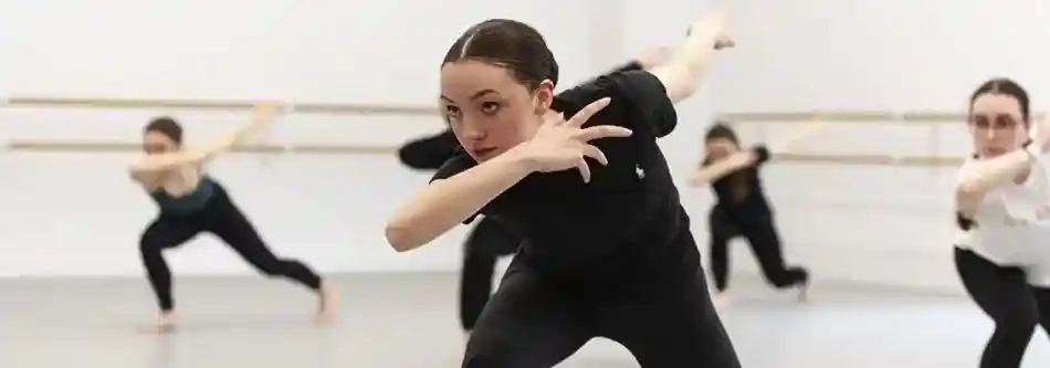 Adult Ballet dancers in class
